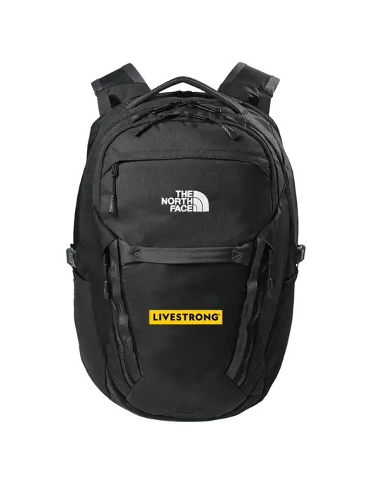 The North Face 31L Royal Arch Black Backpack w/LIVESTRONG Logo