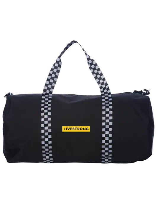  Day Tripper Black & White Duffel Bag w/LIVESTRONG Logo