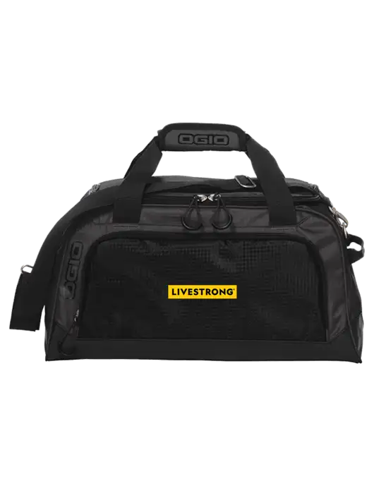 OGIO Breakaway Very Dark Grey/Black Duffel w/LIVESTRONG Logo