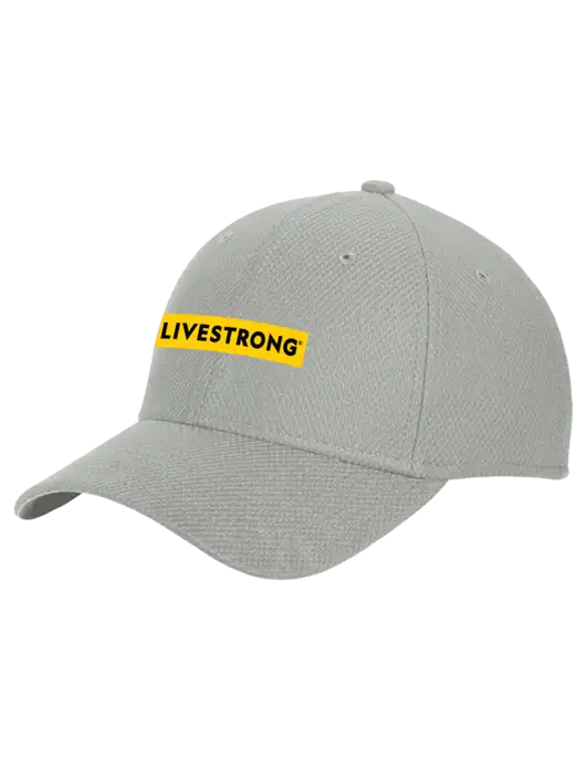 New Era Diamond Era Medium Grey Stretch Cap w/LIVESTRONG Logo
