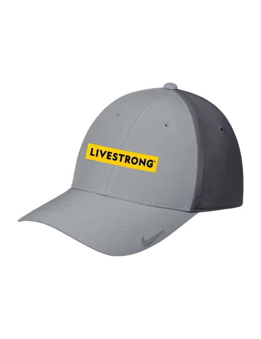 Nike Light Grey/Dark Grey Dri-FIT Legacy Cap w/LIVESTRONG Logo