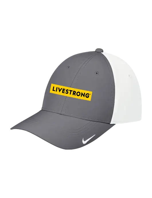 Nike Dark Grey/White Dri-FIT Legacy Cap w/LIVESTRONG Logo