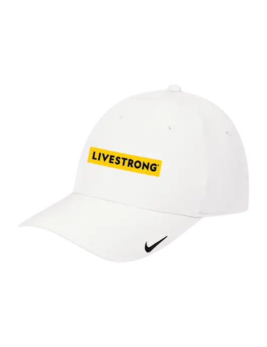 Nike White Dri-FIT Legacy Cap w/LIVESTRONG Logo