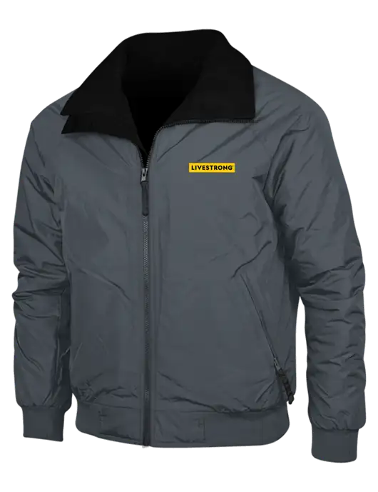 Dark Grey/Black Classic Challenger Jacket w/LIVESTRONG Logo
