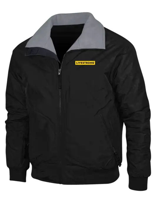 Black/Grey Classic Challenger Jacket w/LIVESTRONG Logo