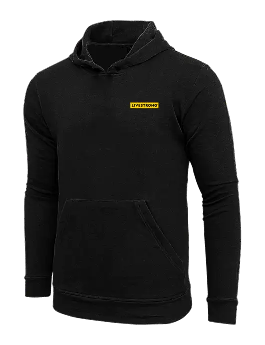 Adidas Black Fleece Hooded Sweatshirt w/LIVESTRONG Logo
