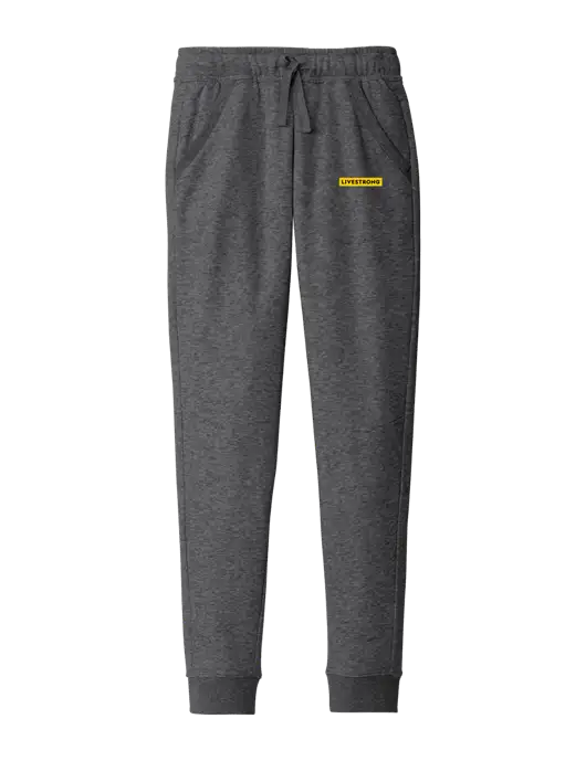 Modern Very Dark Grey Heather Fleece Jogger w/LIVESTRONG Logo