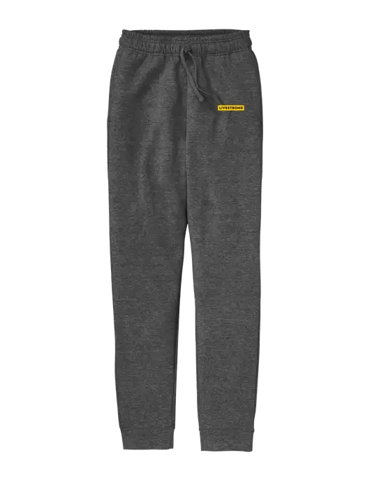 Core Fleece Dark Heather Grey Jogger w/LIVESTRONG Logo