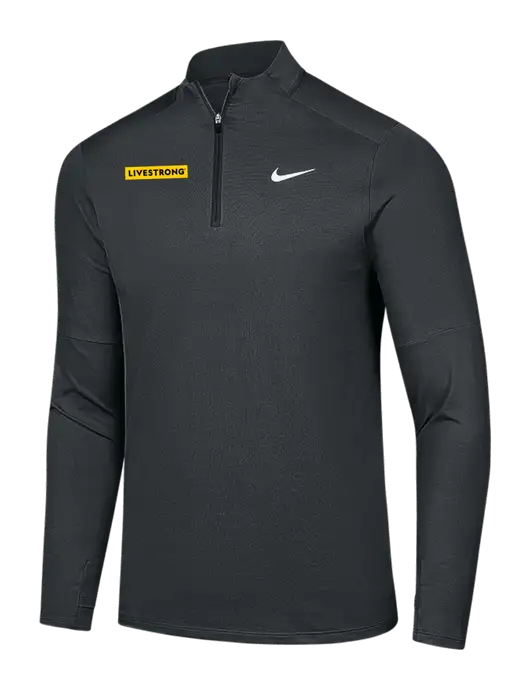 Nike Dark Grey Dri-FIT Element 1/2-Zip Pullover w/LIVESTRONG Logo