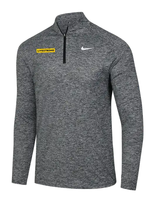 Nike Black Heather Dri-FIT Element 1/2-Zip Pullover w/LIVESTRONG Logo
