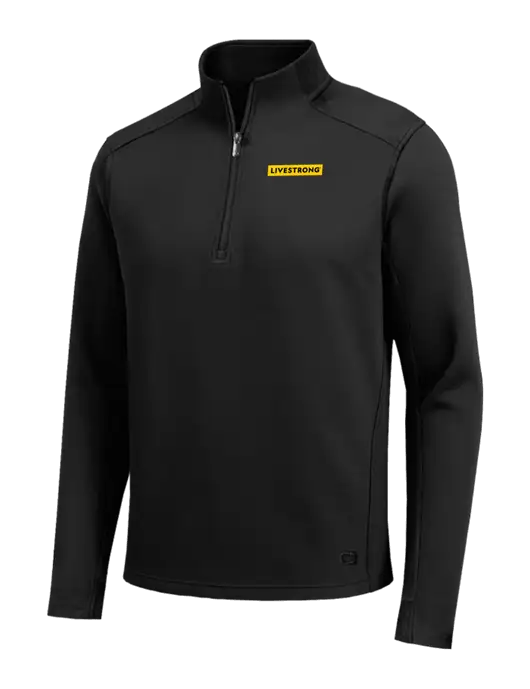 OGIO Transcend Black 1/4-Zip w/LIVESTRONG Logo