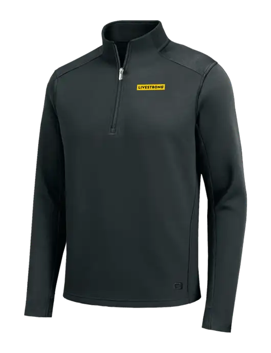 OGIO Transcend Very Dark Grey 1/4-Zip w/LIVESTRONG Logo