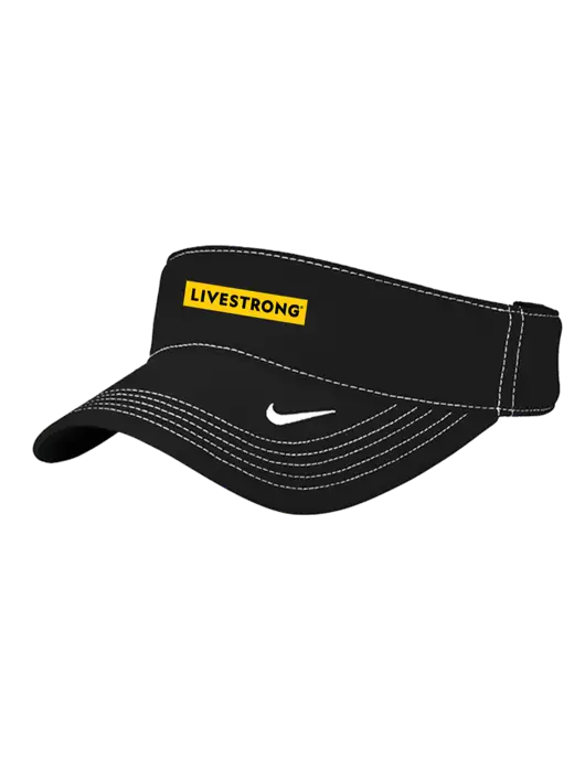 Nike Black Dri-FIT Ace Visor w/LIVESTRONG Logo