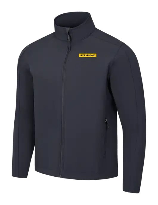 Charcoal Grey Core Soft Shell Jacket w/LIVESTRONG Logo