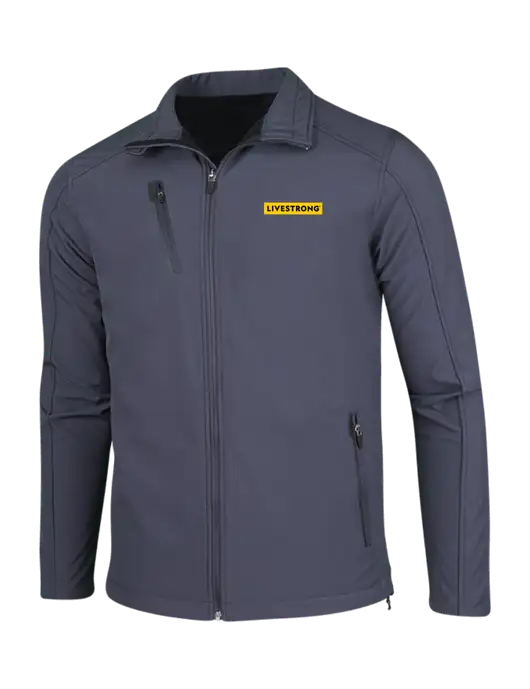Dark Grey Welded Softshell Jacket w/LIVESTRONG Logo