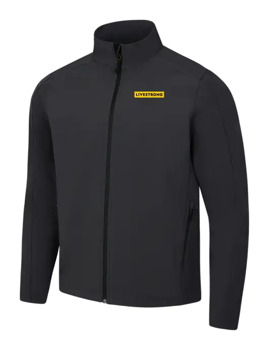Black Charcoal Heather Core Soft Shell Jacket w/LIVESTRONG Logo