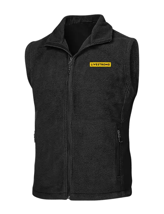 Black Fleece Vest w/LIVESTRONG Logo