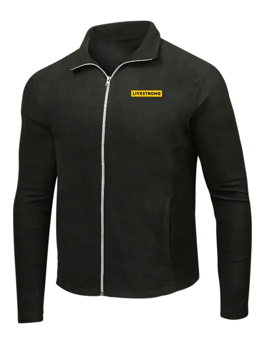 Black Microfleece Jacket w/LIVESTRONG Logo