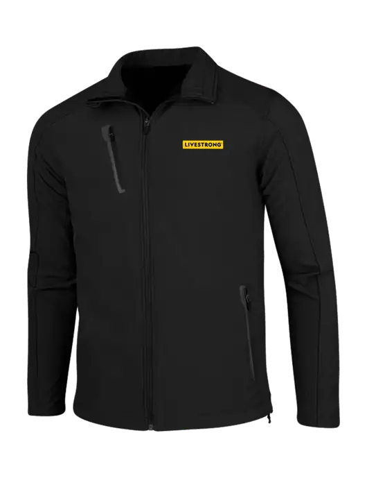 Black Welded Softshell Jacket w/LIVESTRONG Logo