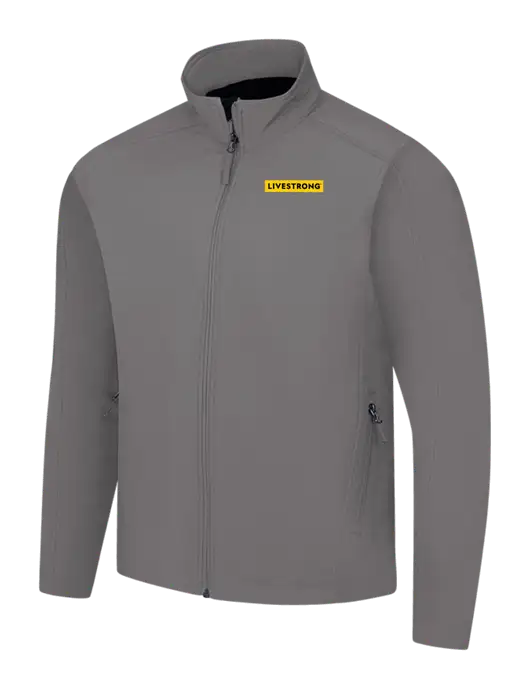 Medium Grey Core Soft Shell Jacket w/LIVESTRONG Logo