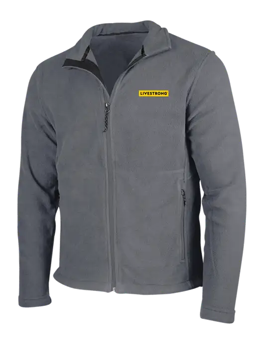 Medium Grey Fleece Jacket w/LIVESTRONG Logo