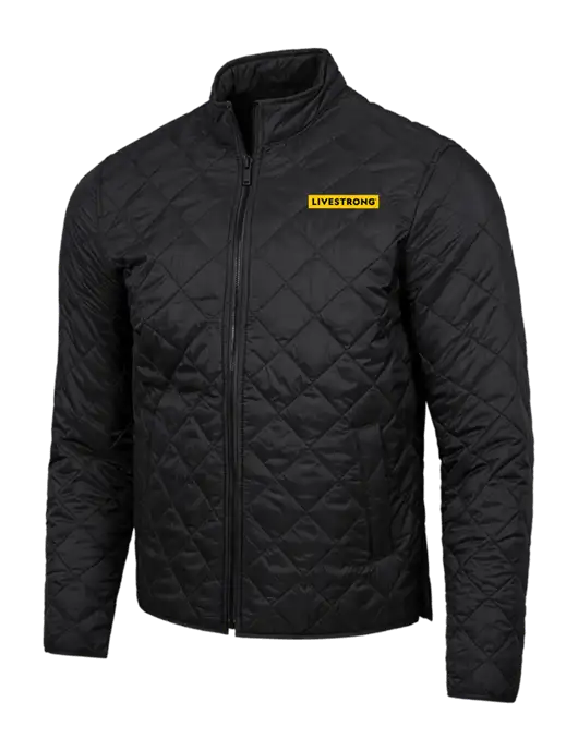 Mercer+Mettle Black Quilted Full-Zip Jacket w/LIVESTRONG Logo