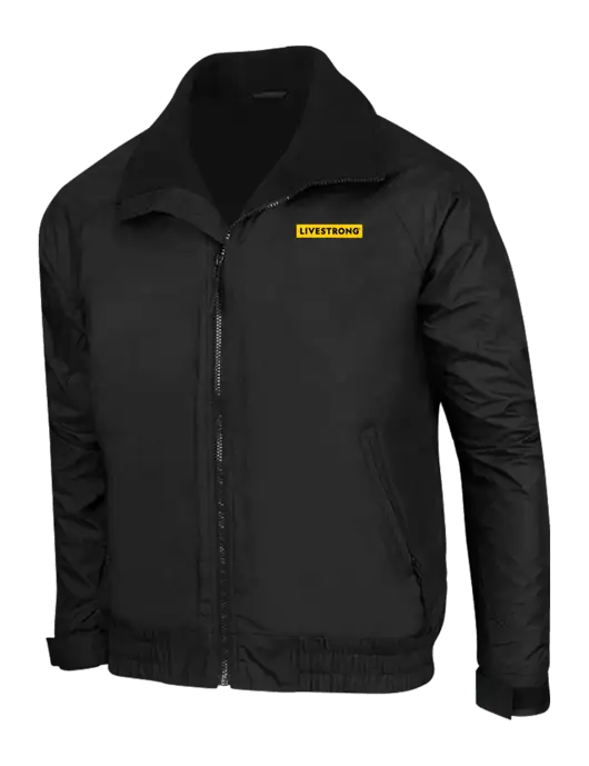 True Black/True Black Classic Competitor Jacket w/LIVESTRONG Logo