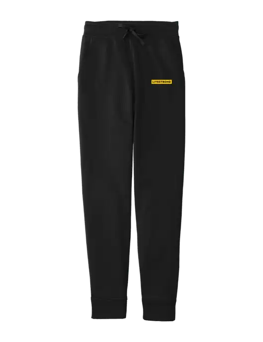 Sport-Wick Black Fleece Jogger w/LIVESTRONG Logo