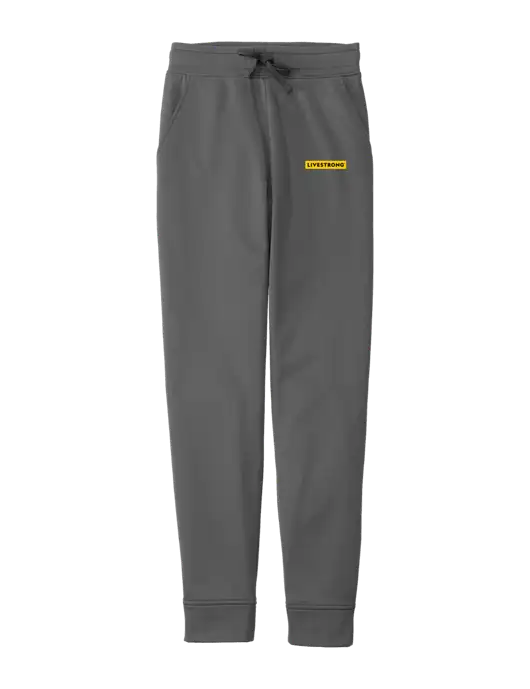 Sport-Wick Dark Grey Fleece Jogger w/LIVESTRONG Logo