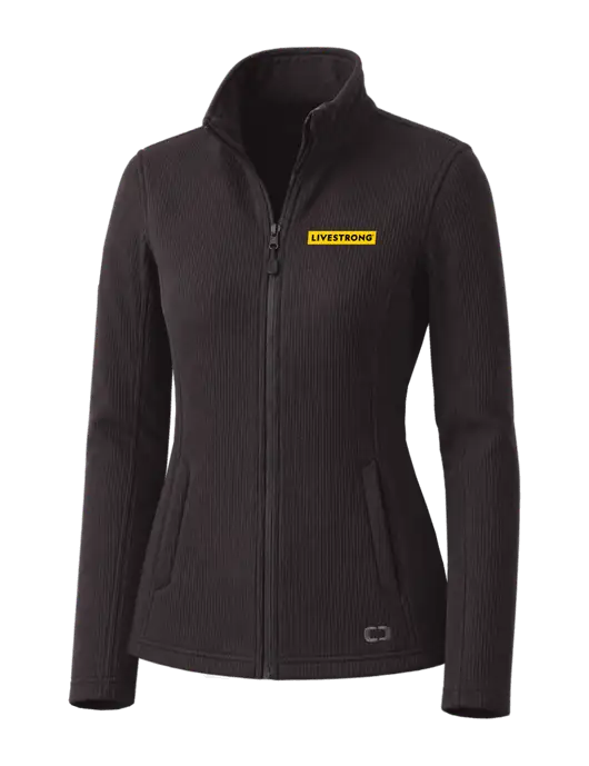 OGIO Blacktop Womens Grit Fleece Jacket w/LIVESTRONG Logo