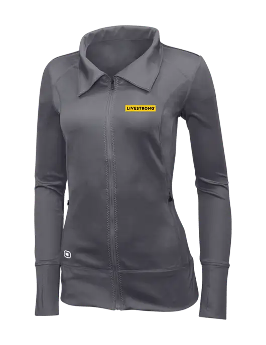 OGIO Dark Grey Womens Endurance Fulcrum Full-Zip w/LIVESTRONG Logo