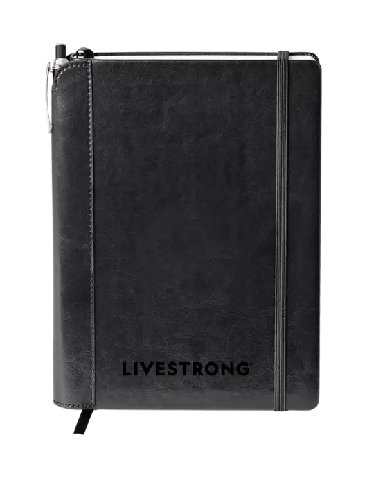 Fabrizio Black Journal 6.375 x 8.375 Combo w/LIVESTRONG Logo