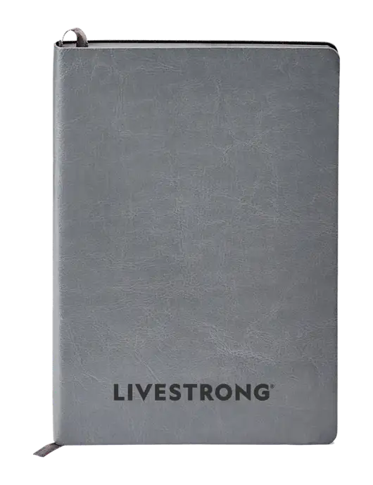 Fabrizio Grey Soft Cover 5.75 x 8.125 Journal w/LIVESTRONG Logo