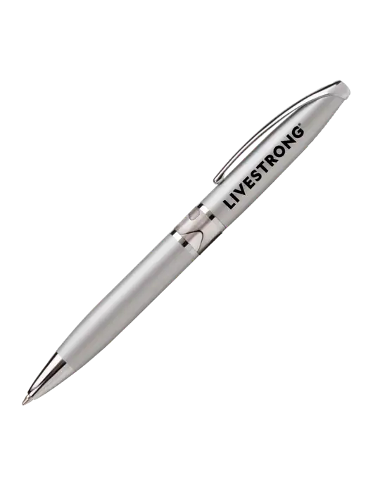 Illusion Silver Pen - Black Ink w/LIVESTRONG Logo
