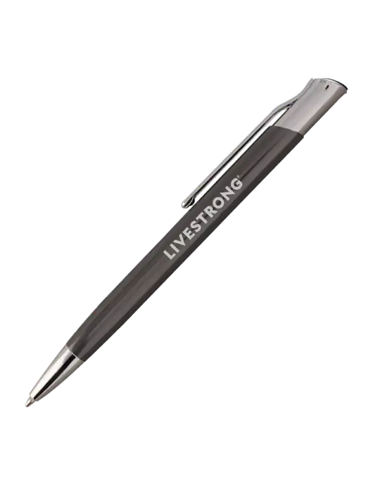 San Malo Gunmetal Pen - Black Ink w/LIVESTRONG Logo
